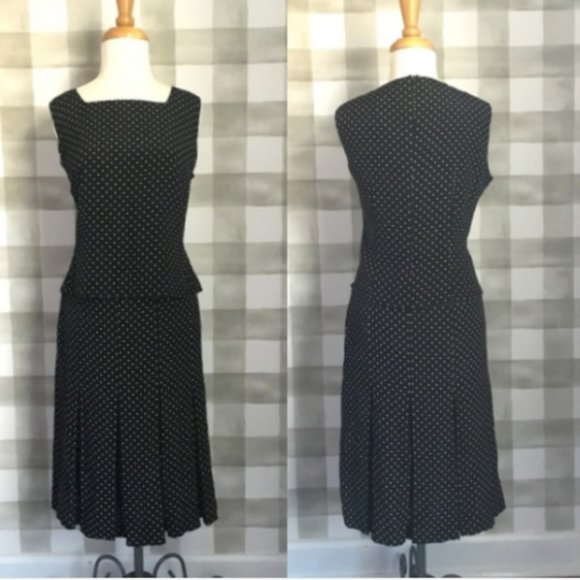 DANY Polkadot Black Skirt Set Made in Italy